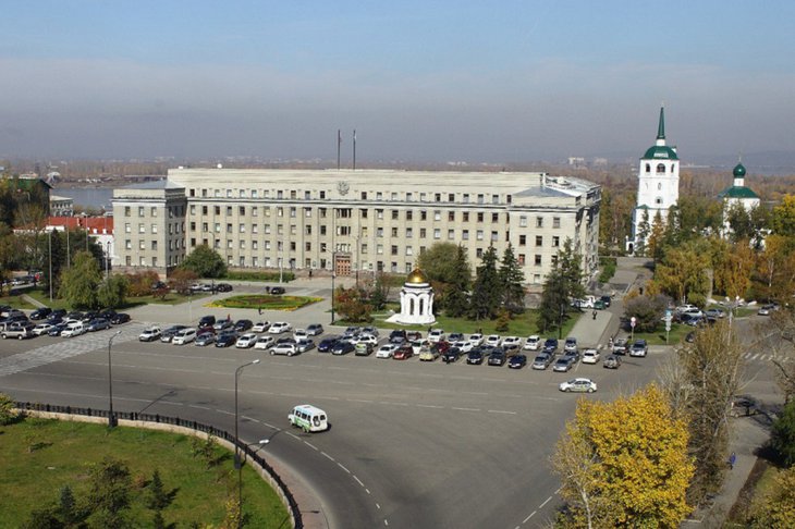 Здание правительства региона. Фото пресс-службы правительства Иркутской области