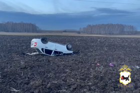 ДТП в Черемховском районе. Скриншот видео ГУ МВД России по Иркутской области
