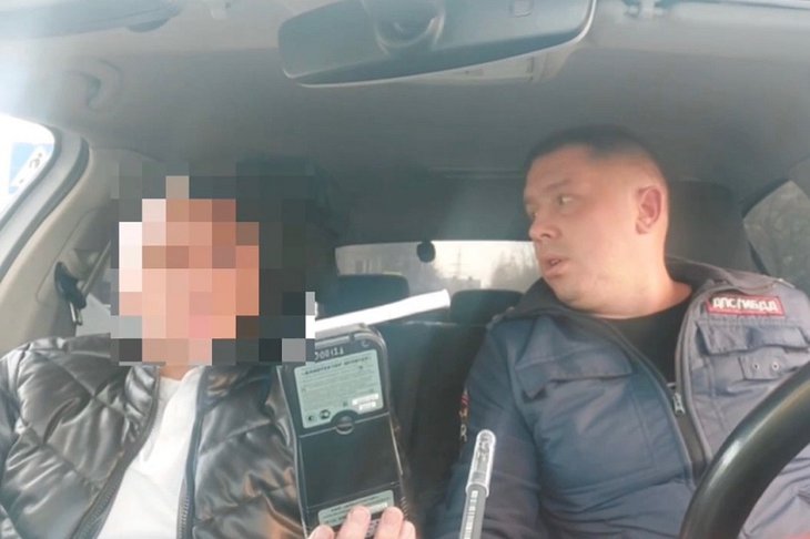 Задержанный иркутянин. Фото пресс-службы ГИБДД МУ МВД России «Иркутское»