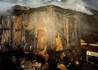 Сгоревший дом. Фото пресс-службы ГУ МЧС России по Иркутской области