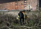 Спасение щенка. Фото пресс-службы ГУ МЧС России по Иркутской области