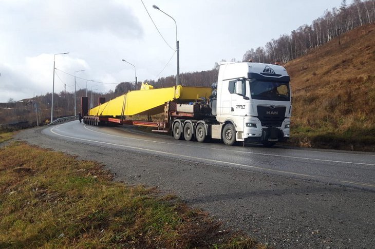Большегруз на трассе. Фото из телеграм-канала Упрдор «Прибайкалье»