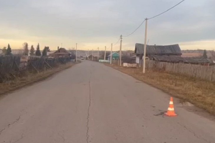 Место ДТП. Скриншот видео пресс-службы ГУ МВД России по Иркутской области