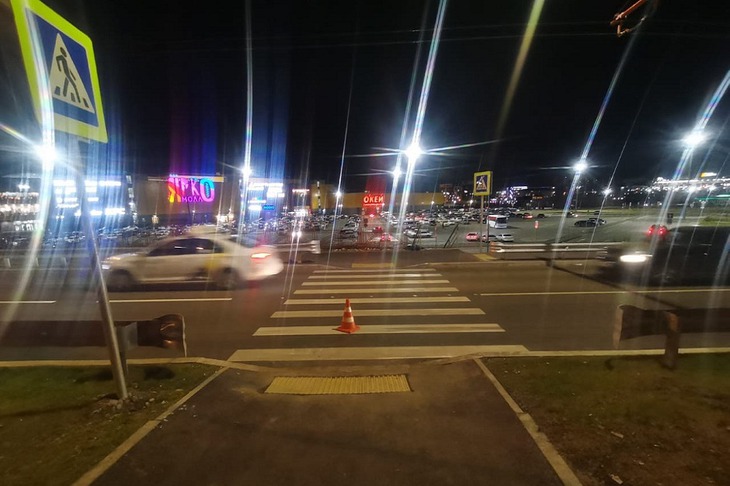 Место ДТП. Фото пресс-службы Госавтоинспекции Иркутска