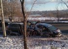 Место ДТП. Фото пресс-службы Госавтоинспекции Иркутска