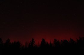 Северное сияние. Фото Иркутского планетария