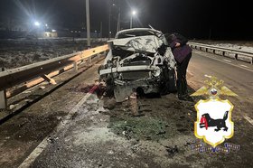 Авария в Черемховском районе. Фото ГУ МВД России по Иркутской области