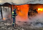 Пожар в СНТ в Усть-Илимске. Фото пресс-службы ГУ МЧС России по Иркутской области
