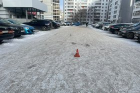 Место ДТП на Баумана. Фото пресс-службы Госавтоинспекции Иркутска