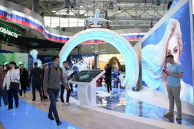 Экспозиция Иркутской области для выставки-форума в Москве. Фото пресс-службы правительства региона