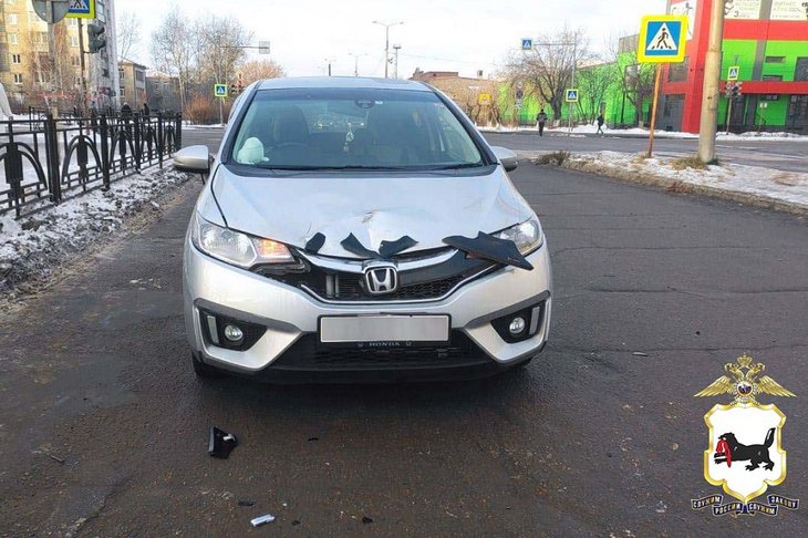 Место аварии в Ангарске. Фото ГУ МВД России по Иркутской области