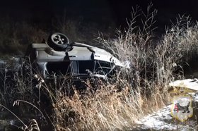 Toyota Land Cruiser на месте происшествия. Скриншот видео пресс-службы ГИБДД Иркутской области