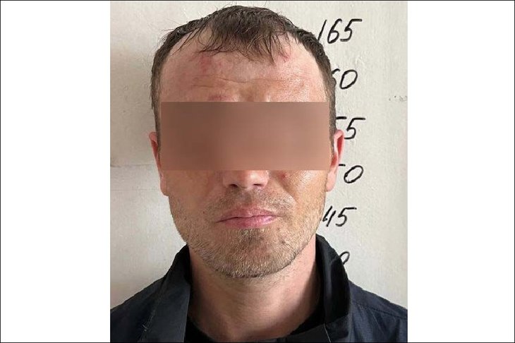 Задержанный подозреваемый. Фото пресс-службы ГУ МВД России по Иркутской области