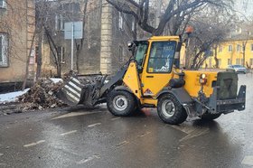 Уборка снега с улиц Иркутска. Фото пресс-службы администрации города