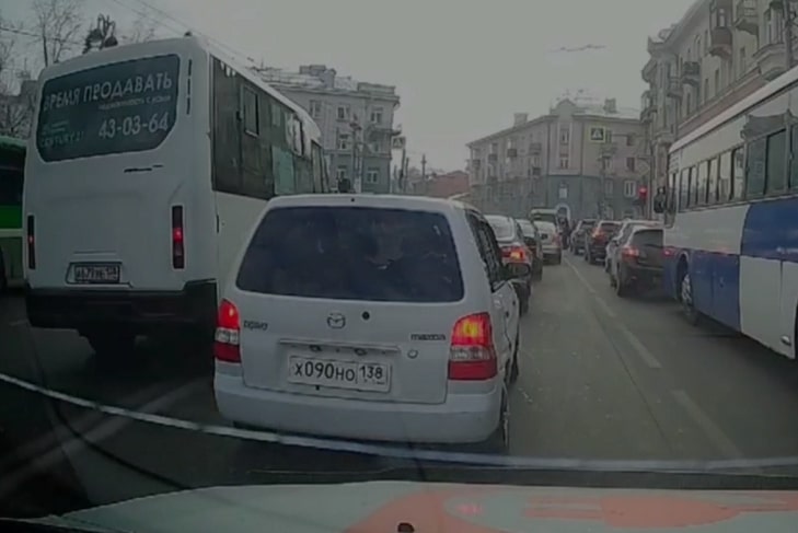 Скриншот видео Госавтоинспекции Иркутска