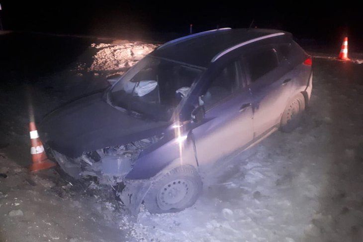 Автомобиль Hyundai после ДТП. Фото ГУ МВД России по Иркутской области