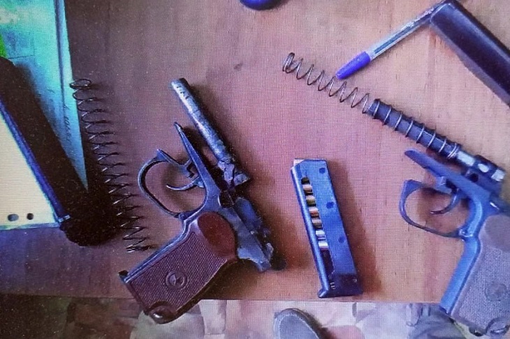 Оружие. Фото пресс-службы ГУ МВД России по Иркутской области