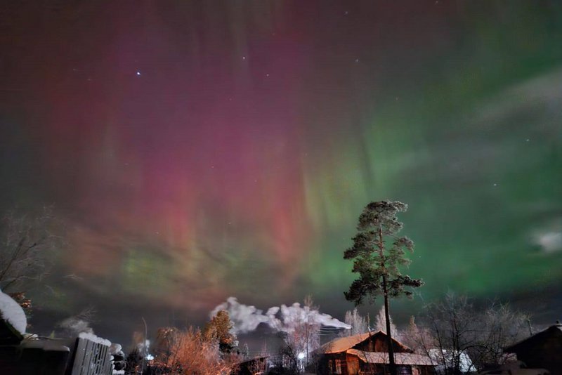 Северное сияние 24 декабря