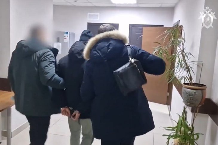 Подозреваемый задержан. Скриншот видео СУ СК России по Иркутской области