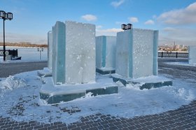 Лед для скульптур.Фото Светланы Павловой, IRK.ru