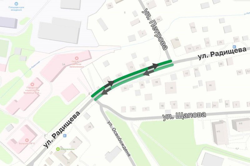 В Иркутске на участке улицы Радищева организуют двустороннее движение ...