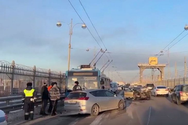 Место аварии. Скриншот видео пресс-службы ГУ МВД России по Иркутской области