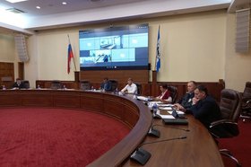 Оперативное совещание. Фото пресс-службы правительства Иркутской области