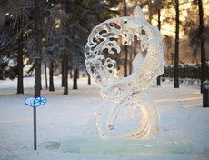 Скульптура «О» победителя конкурса.