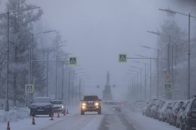 Морозное утро в Иркутске. Фото из телеграм-канала мэра Руслана Болотова