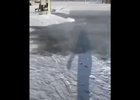 Подтопление в Усолье-Сибирском. Скриншот видео очевидцев