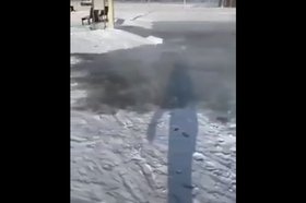 Подтопление в Усолье-Сибирском. Скриншот видео очевидцев