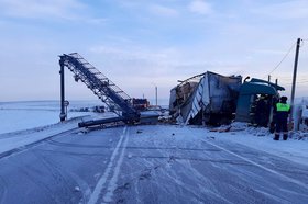 Авария в Заларинском районе. Фото Госавтоинспекции Иркутской области