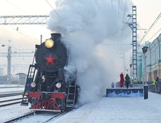 14 декабря 2023 года на станцию Иркутск-Пассажирский прибыл поезд Деда Мороза.