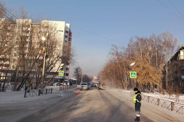 Улица Красноярская. Фото пресс-службы ГИБДД Иркутска