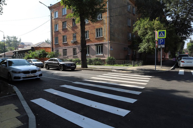 Отремонтированная дорога. Фото пресс-службы администрации Иркутска