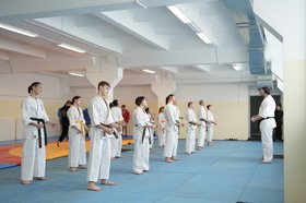 Первая тренировка. Фото пресс-службы правительства Иркутской области