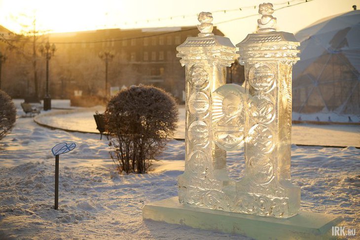 Ледяные скульптуры в сквере Кирова. Фото Маргариты Романовой, IRK.ru