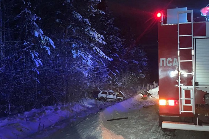 Автомобиль после ДТП. Фото пресс-службы ГУ МВД России по Иркутской области