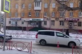 Место ДТП. Скриншот видео пресс-службы Госавтоинспекции по Иркутской области