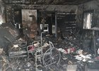 Горевший дом в Алзамае. Фото из телеграм-канала госпожнадзора по Нижнеудинскому району