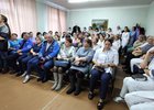 Встреча с работниками больницы. Фото из телеграм-канала Олега Боровского