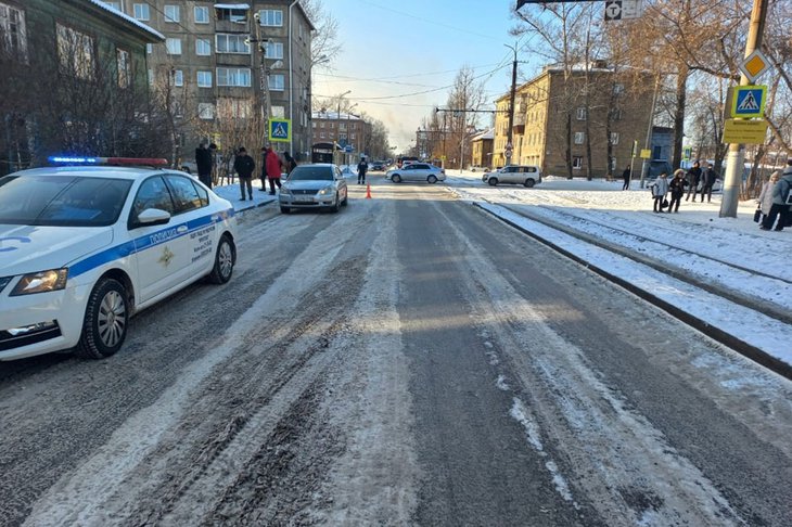 ДТП на улице Напольной. Фото ГИБДД Иркутска
