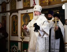 Службу посетил митрополит Иркутский и Ангарский Максимилиан.