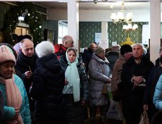 Утром 19 января православные верующие собрались в Александро-Невском храме на Якоби, 3.