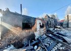 Сгоревший дом. Фото СУ СК России по Иркутской области