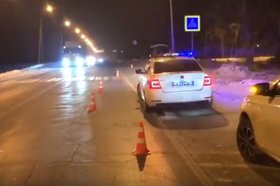 Место ДТП. Скриншот видео пресс-службы Госавтоинспекции Иркутской области