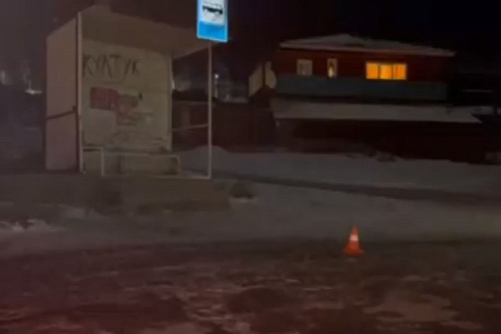 Место ДТП. Скриншот видео пресс-службы ГУ МВД России по Иркутской области