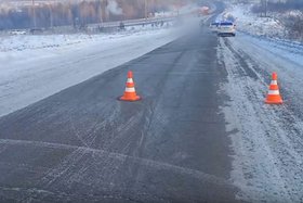 Место ДТП в Братске. Скриншот видео ГУ МВД России по Иркутской области