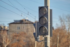 Отключенный светофор. Фото Маргариты Романовой, IRK.ru