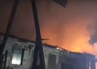 Пожар в Тулуне. Скриншот видео ГУ МЧС России по Иркутской области